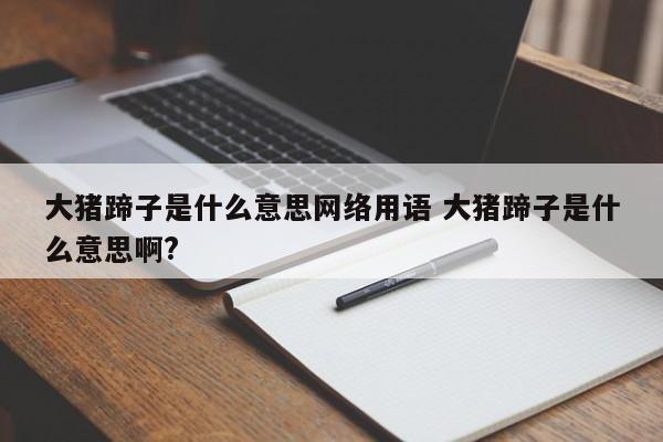 大猪蹄子是什么意思网络用语 大猪蹄子是什么意思啊?