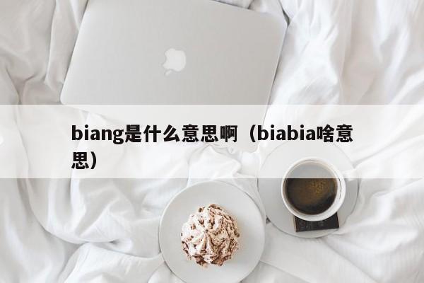 biang是什么意思啊（biabia啥意思）